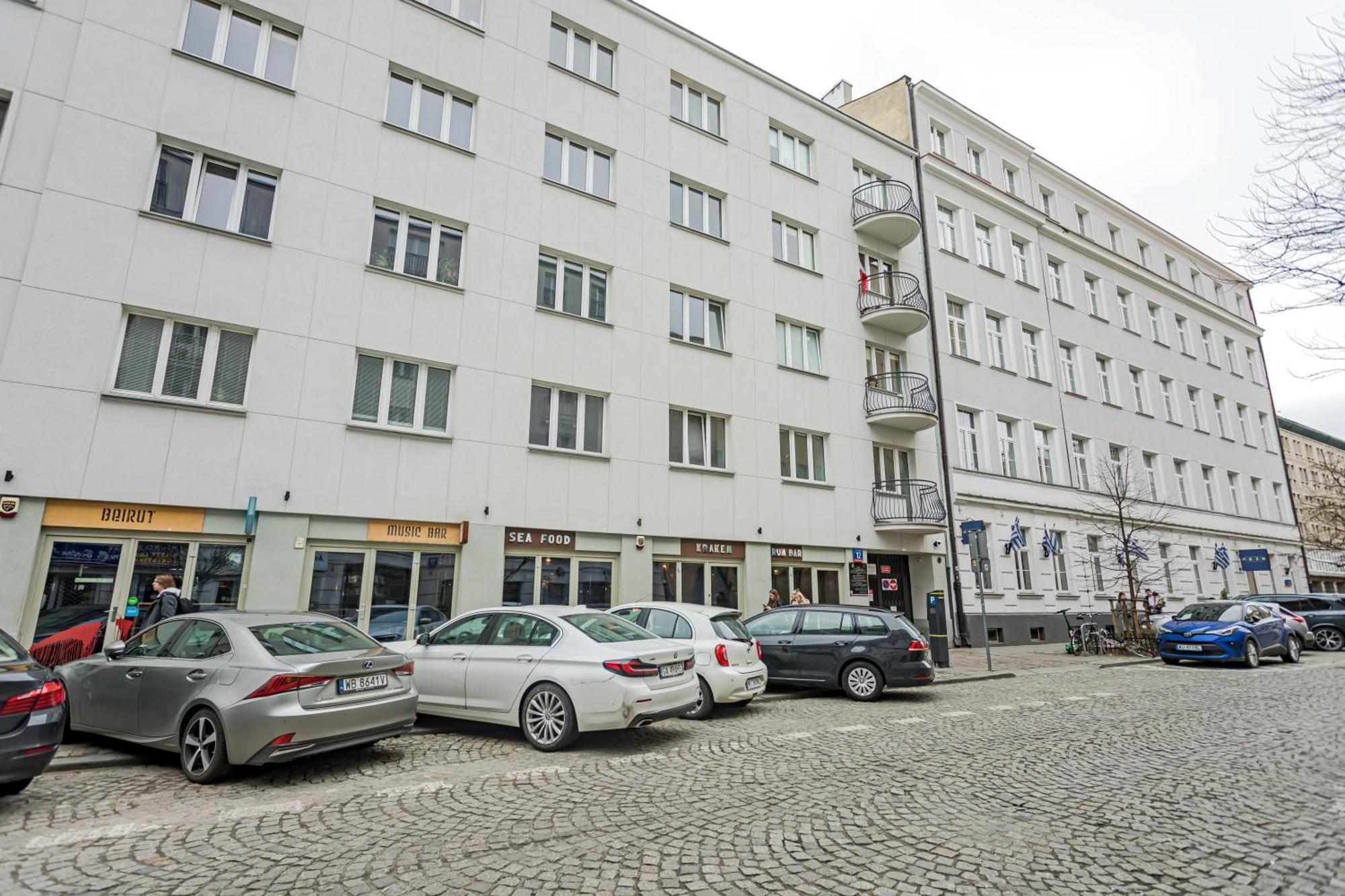 Ferienwohnung Poznanska Point Warschau Exterior foto